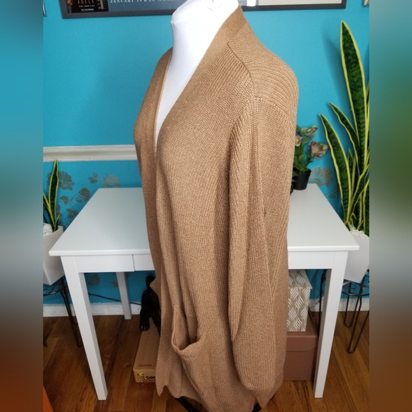 Old Navy Long Cardigan Camel - Picture 3 of 10